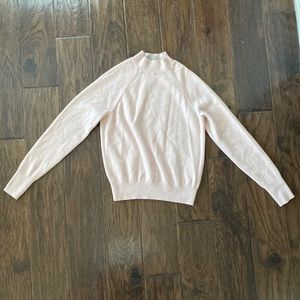 Blush pink Everlane cashmere sweater
